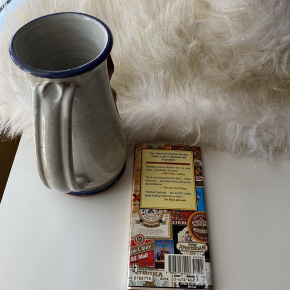 VINTAGE STONEWARE MAHON FACE MUG BEER LOVER FUNNY SIGNED HANDMADE Fathers Day - Picture 6 of 11